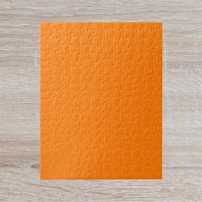 Safety Orange Solid Color Jigsaw Puzzle (Creator Uploaded)