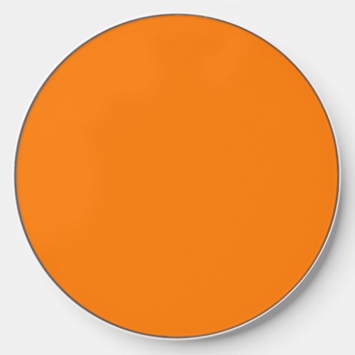 Safety Orange Solid Color Wireless Charger