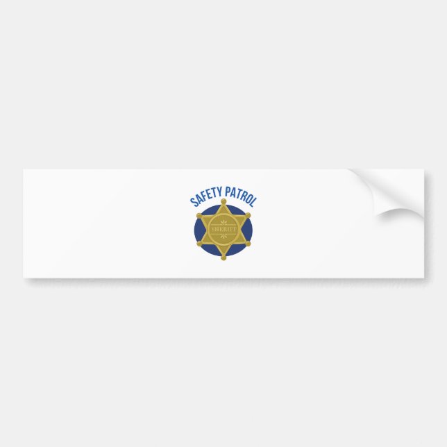 Safety Patrol Bumper Sticker (Front)
