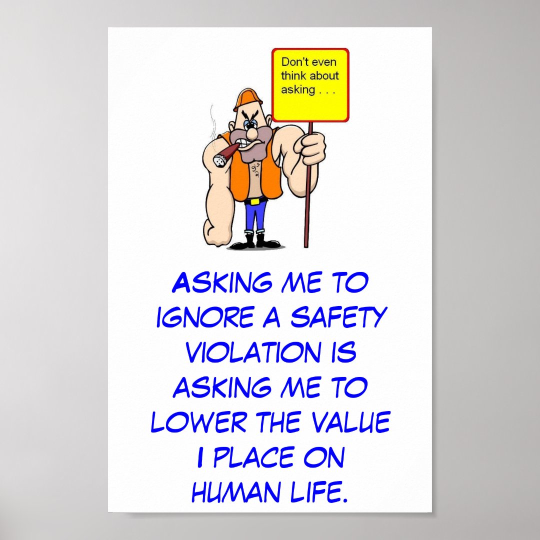 Safety Philosophy Poster Zazzle