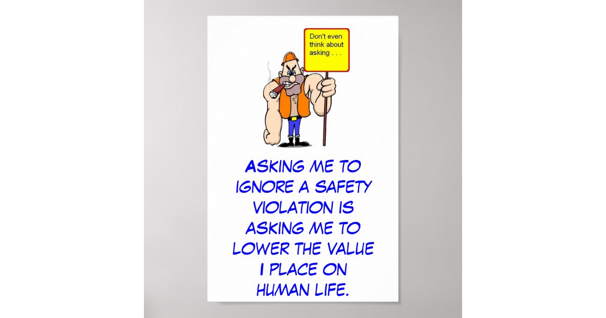 Safety Philosophy Poster Zazzle