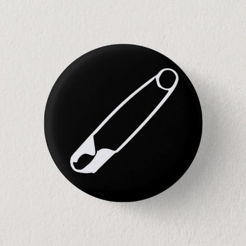 Safety Pin Button â white_on_black