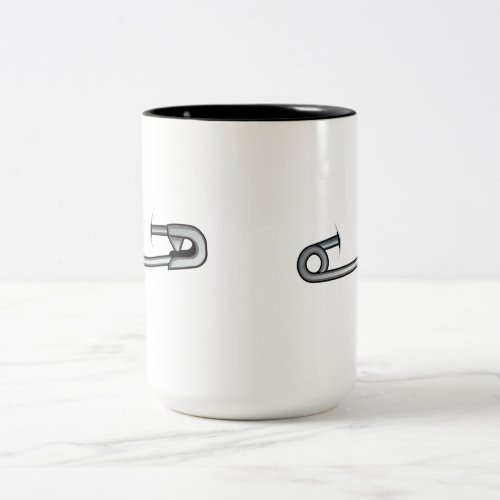 Safety Pin _ Cups Two_Tone Coffee Mug