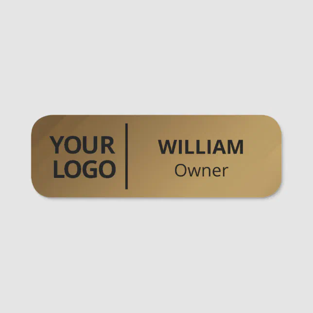 Safety Pin Name Tag or with Custom LOGO Zazzle