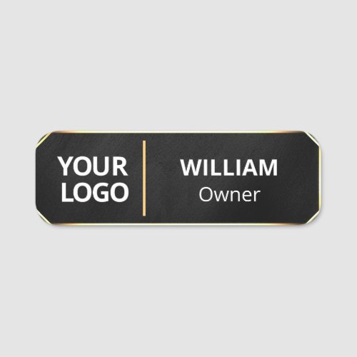 Safety Pin Name Tag or Magnetic with Custom LOGO