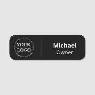 Safety Pin Name Tag or Magnetic with Custom Logo