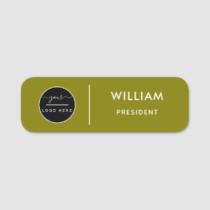 Safety Pin Name Tag or Magnetic with Custom Logo