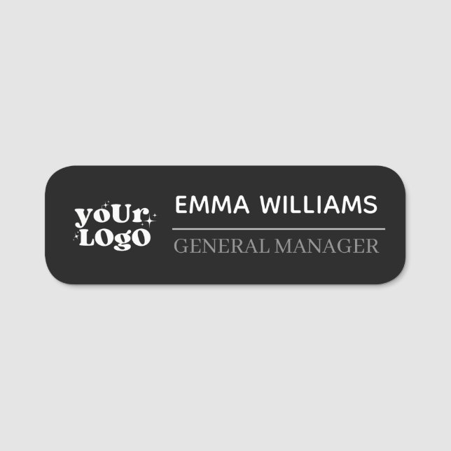 Safety Pin Office Employee Custom Name Tag (Front)