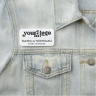 Safety Pin or Magnetic Company Employee Name Tag