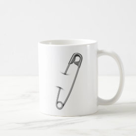 Safety Pin Silent Protest Coffee Mug