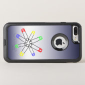 Safety Pin Yellow Blue Green Rainbow Solidarity Otterbox iPhone Case (Back Horizontal)