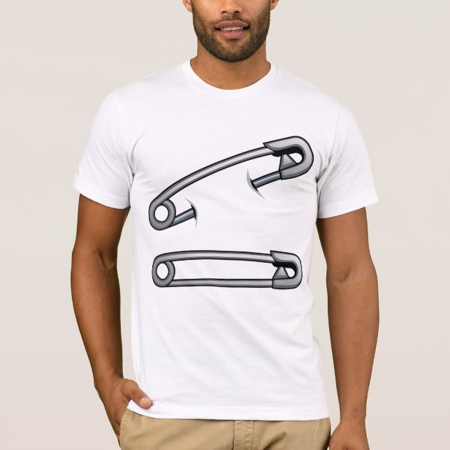 Safety Pins Mens T-Shirt (Front)