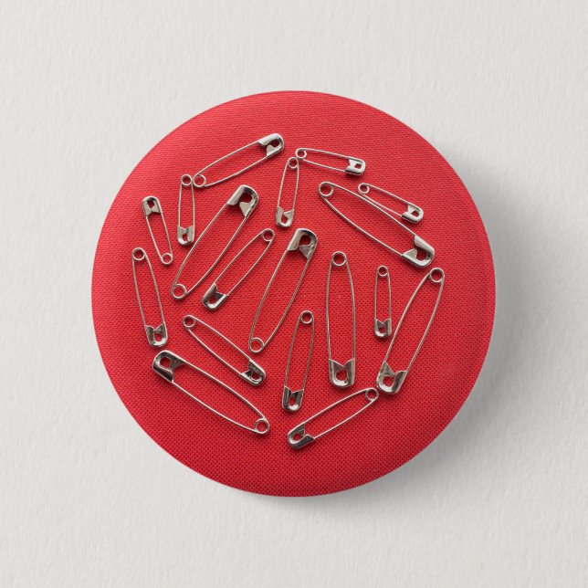 Safety-pins Pinback Button (Front)