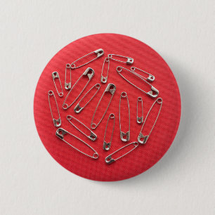 Safety-pins Pinback Button