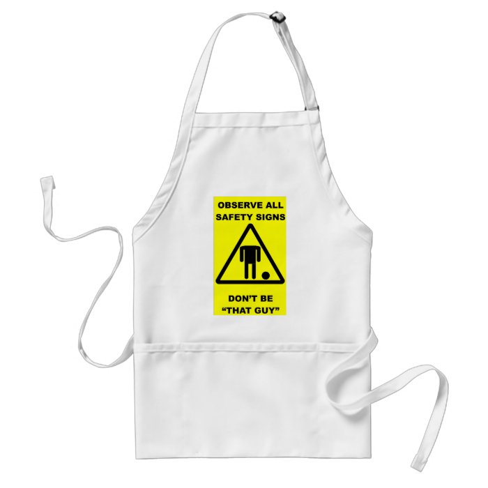 Safety Sign Warning Aprons