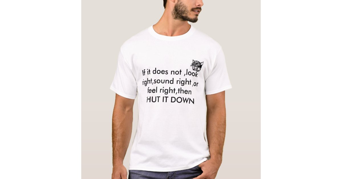 Safety Slogan TShirt Zazzle