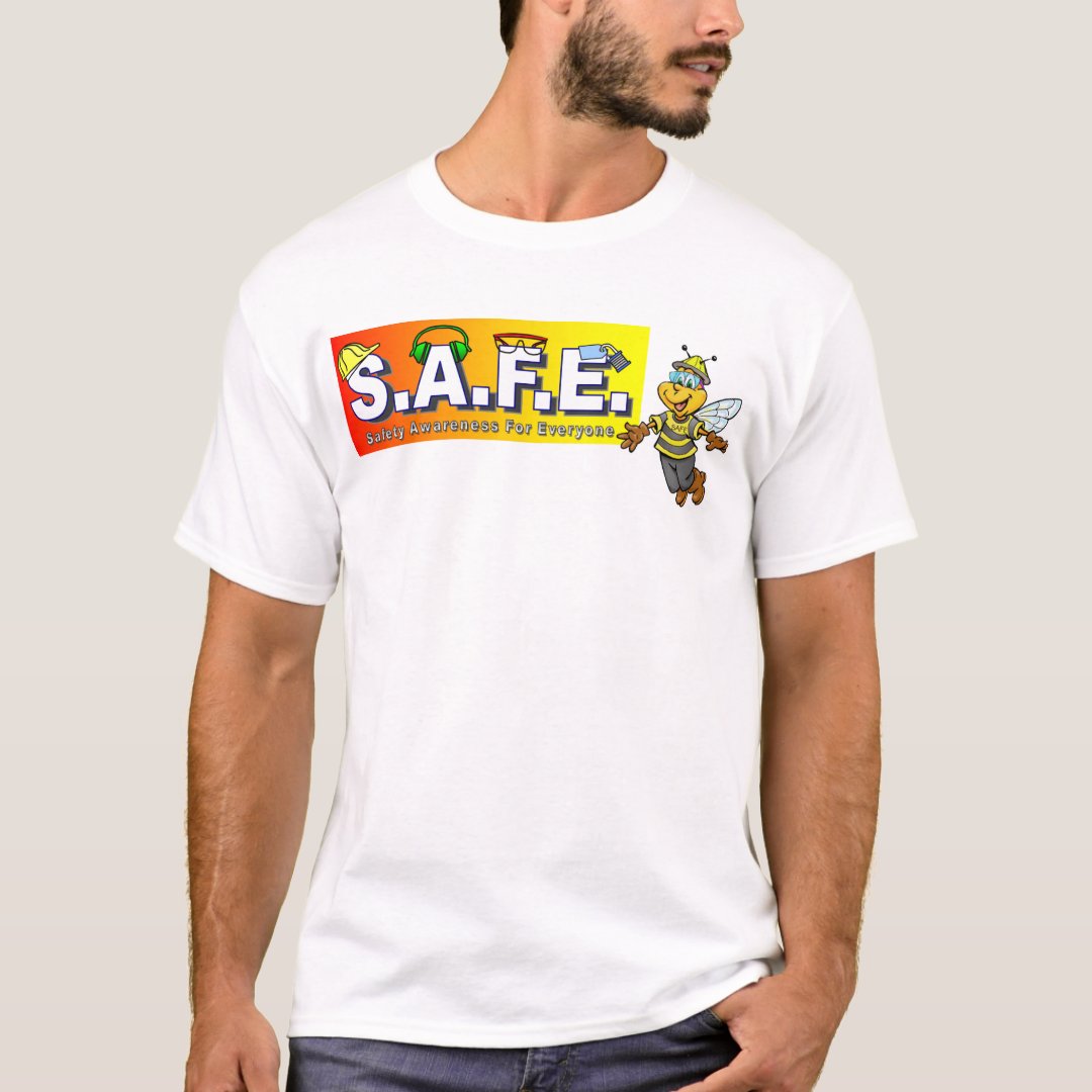Safety Team Tshirts front and back design Zazzle