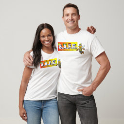 Safety Team T-shirts front and back design | Zazzle
