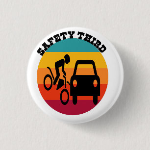 SAFETY THIRD 4TH JULY PATRIOTIC T-Shirt Button