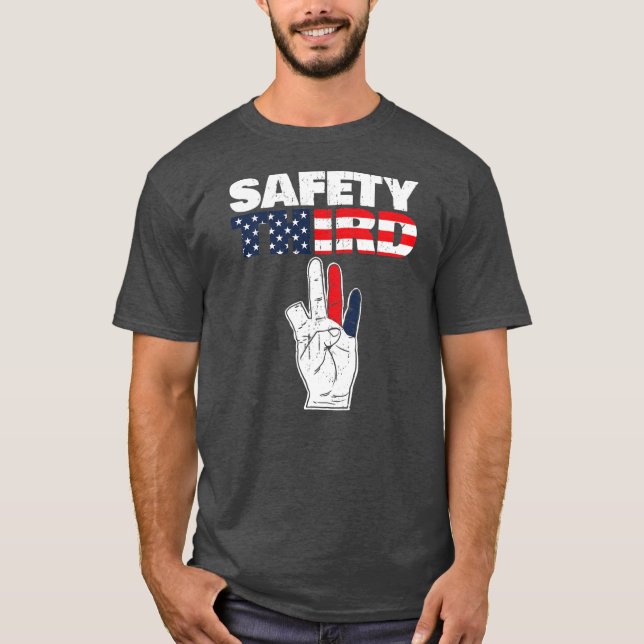Safety Third Funny Missing Finger Safety Third T-Shirt (Front)