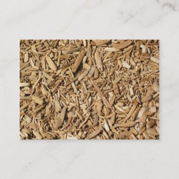 Safety Wood Chips Business Card by TerryBainPhoto at Zazzle
