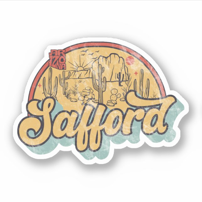 Safford, Arizona  Sticker (Front)
