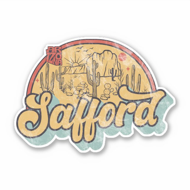 Safford, Arizona  Sticker (Front)