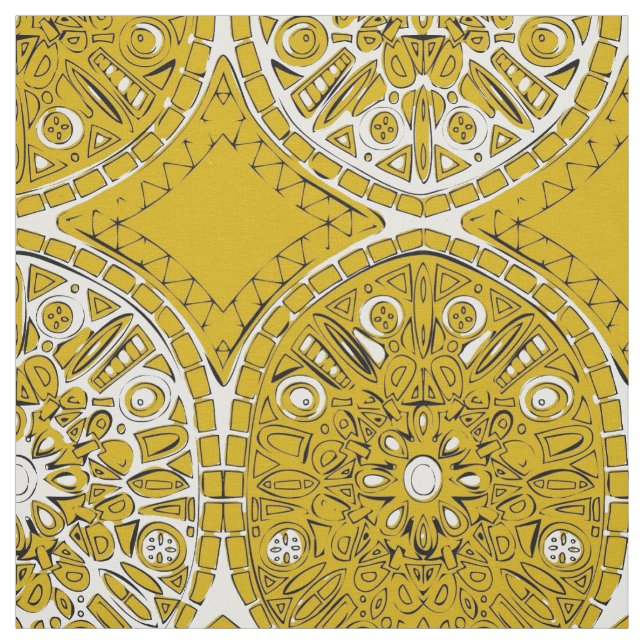 saffreya ochre fabric (Swatch)