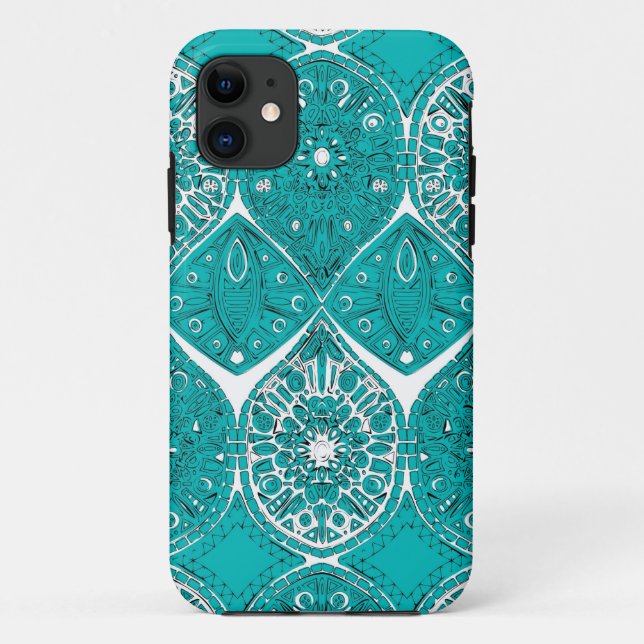 saffreya turquoise Case-Mate iPhone case (Back)