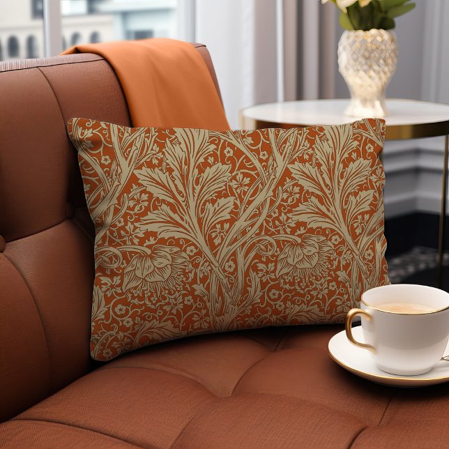 Saffron Arcadia William Morris Hawthorn Lumbar Pillow (Creator Uploaded)