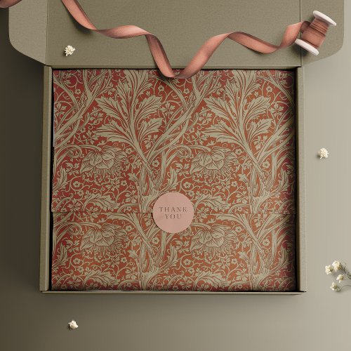 Saffron Arcadia William Morris Hawthorn Wrapping Paper Sheets