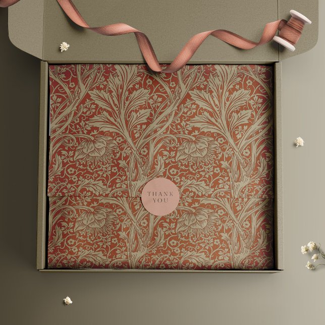 Saffron Arcadia William Morris Hawthorn Wrapping Paper Sheets (Creator Uploaded)