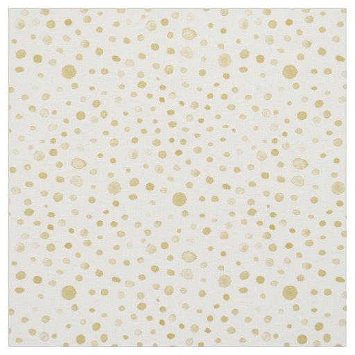 Saffron Confetti Watercolor Dots Fabric