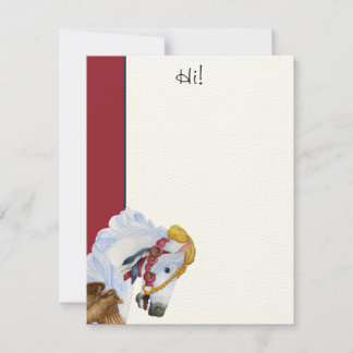 Saffron Hi! Flat Note Card