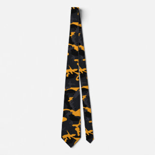 Saffron Highlights Camo Neck Tie
