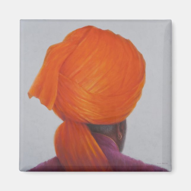 Saffron Turban 2014 Magnet (Front)