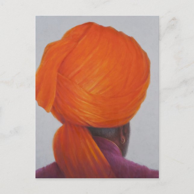 Saffron Turban 2014 Postcard (Front)