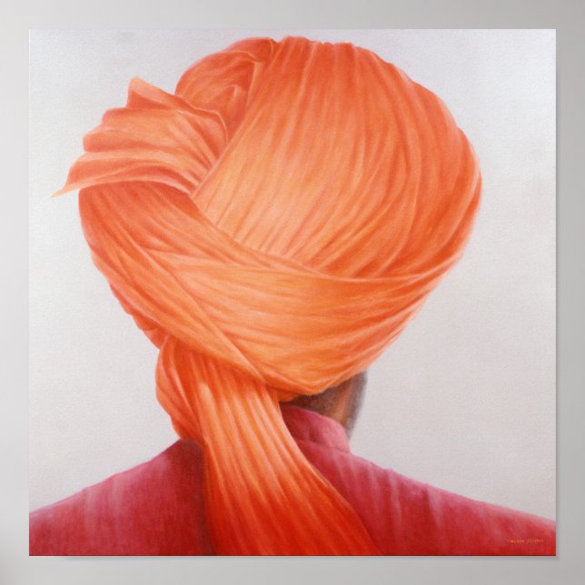 Saffron Turban Poster (Front)