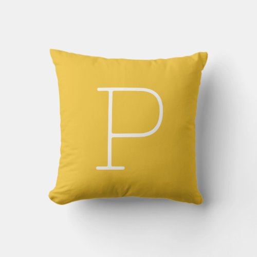 Saffron Yellow Customize Front  Back For Gifts Throw Pillow
