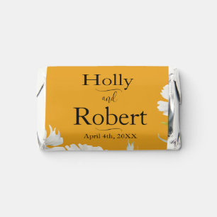 Saffron Yellow, Daisy Floral Wedding Hershey's Miniatures