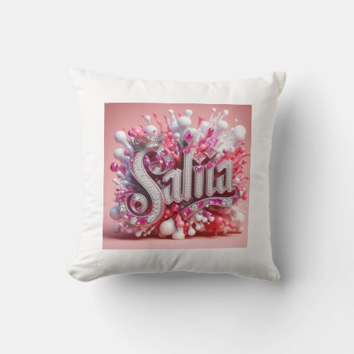 safia king throw pillow