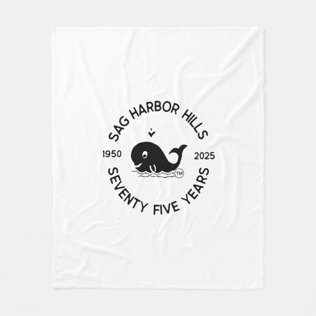 SAG HARBOR HILLS 75TH FLEECE BLANKET (Front)