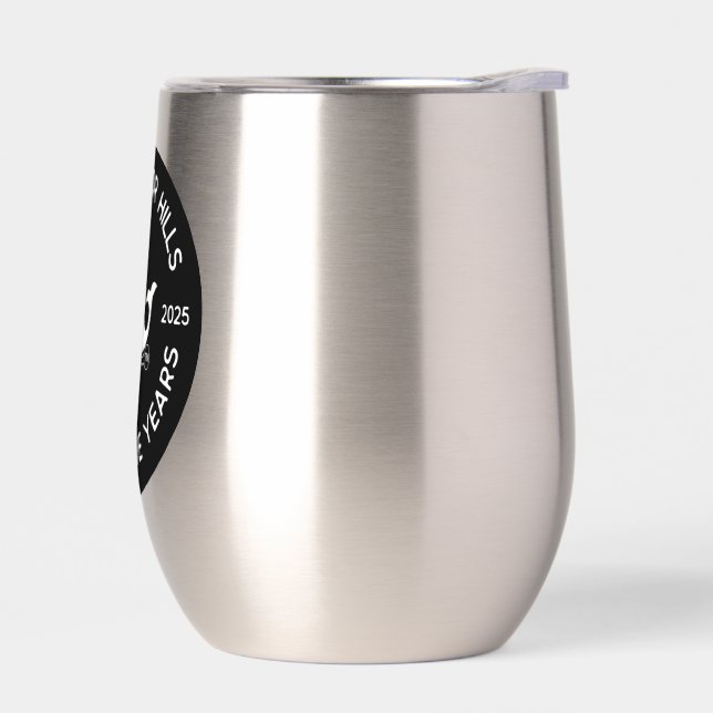 SAG HARBOR HILLS 75TH  THERMAL WINE TUMBLER (Left)