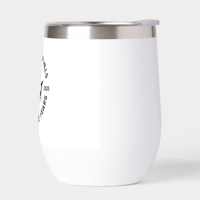 SAG HARBOR HILLS 75TH  THERMAL WINE TUMBLER (Left)