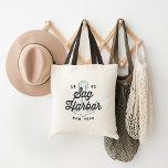 Sag Harbor New York Vintage Logo Tote Bag<br><div class="desc">Cute Sag Harbor, New York tote bag features the name of the town, the state, and the town's founding year in vintage distressed lettering, overlaid on a light blue nautical anchor outline illustration. Personalize this cute tote with a name or wedding date for a cool personalized gift or giveaway item,...</div>