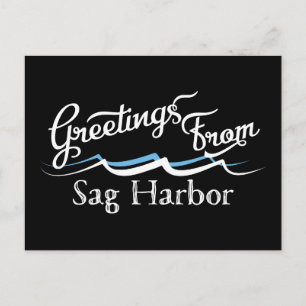 Sag Harbor Water Waves Postcard