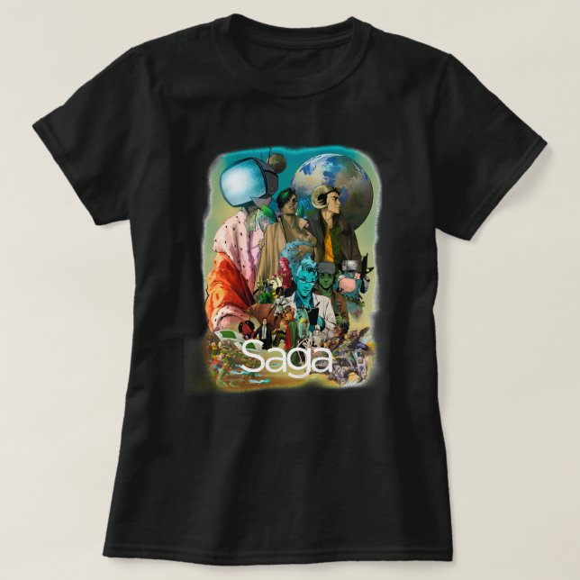 Saga comic Characters geek Classic T-Shirt (Design Front)