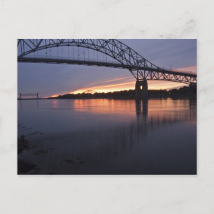 Sagamor Bridge over Cape Cod canal, 2 Postcard