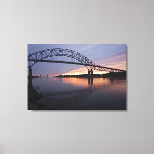 Sagamor Bridge over Cape Cod canal Canvas Print