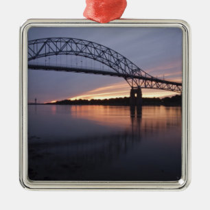 Sagamor Bridge over Cape Cod canal, Metal Ornament